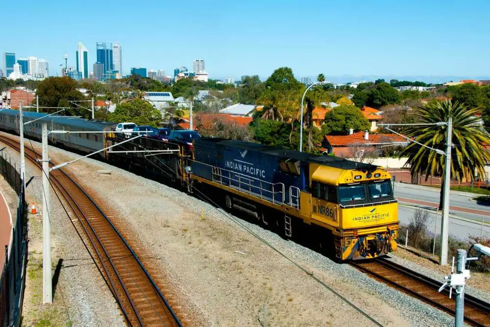 Indian Pacific train in Australia