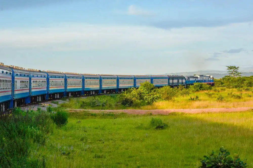 Tazara Railway Mukuba Express train in Africa